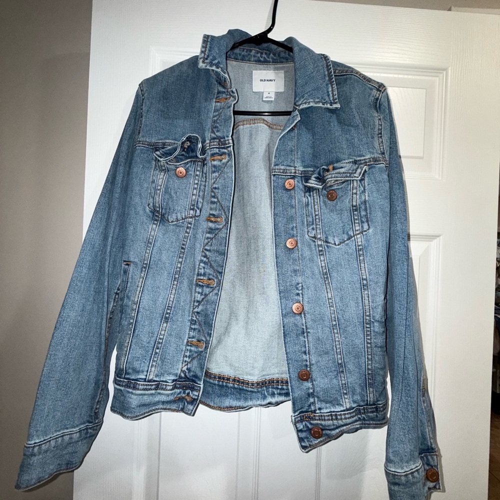Old Navy Blue Jean Jacket with Trucker Style